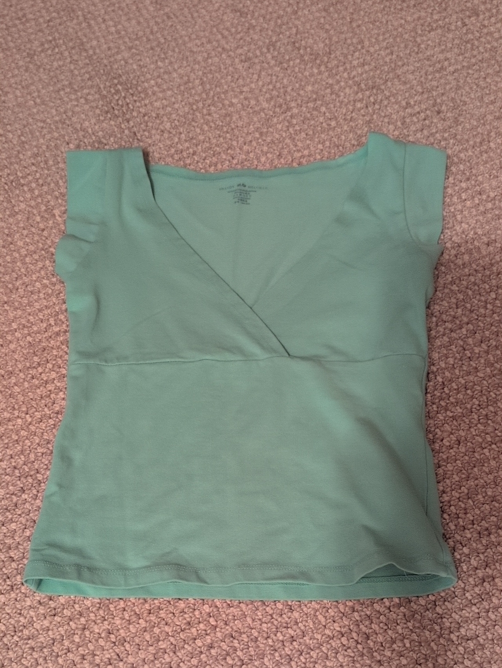 Brandy Melville *RARE* Teal Cross Over Top